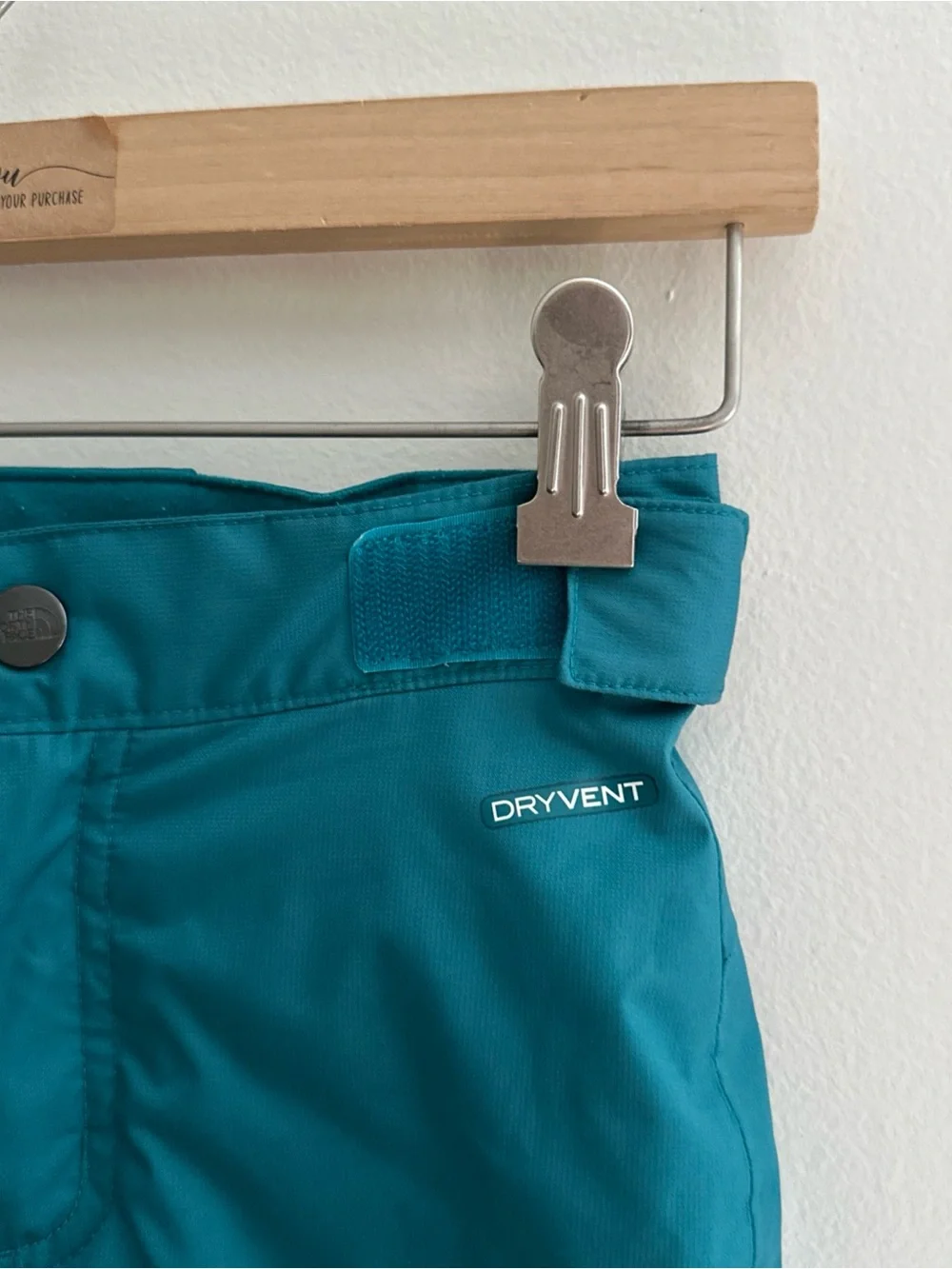 The North Face Girls Dryvent Winter Warm Snow Pants Turquoise Blue Size XS(6)